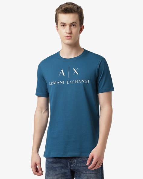 Armani exchange round neck t best sale shirts