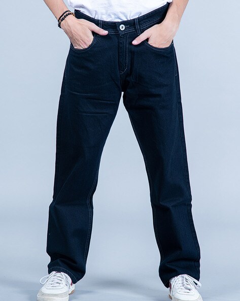 Buy Navy Blue Jeans for Men by Tistabene Online