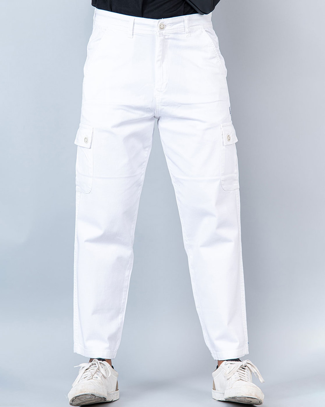 MENS WHITE CARGO PANTS | Mens pants fashion casual, Mens pants fashion,  Jackets men fashion