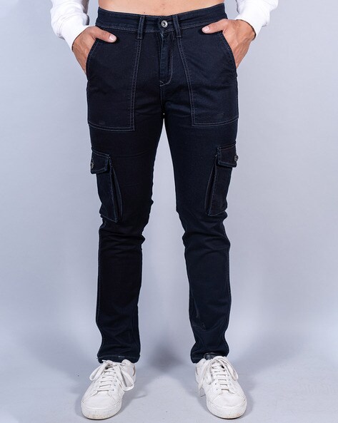 Buy Flat-Front Cargo Jeans Online at Best Prices in India - JioMart.