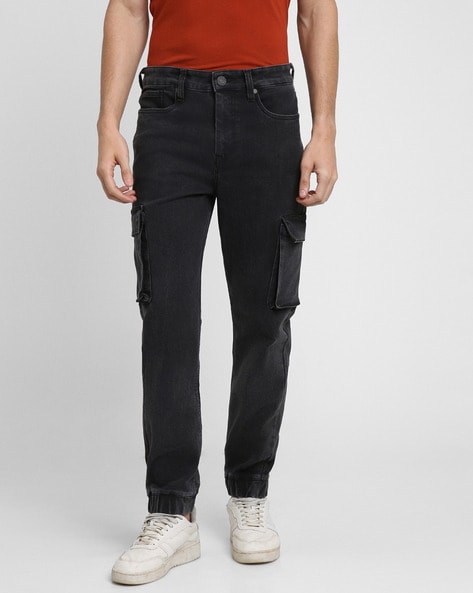Buy Men's Black Baggy Fit Jeans Online | SNITCH