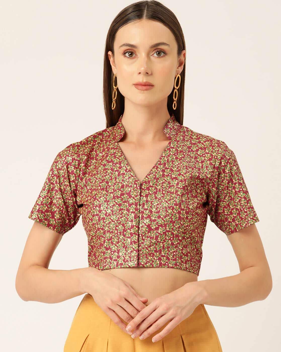 Buy Indie Picks Women Floral Print Front Open Online | Ajio.com