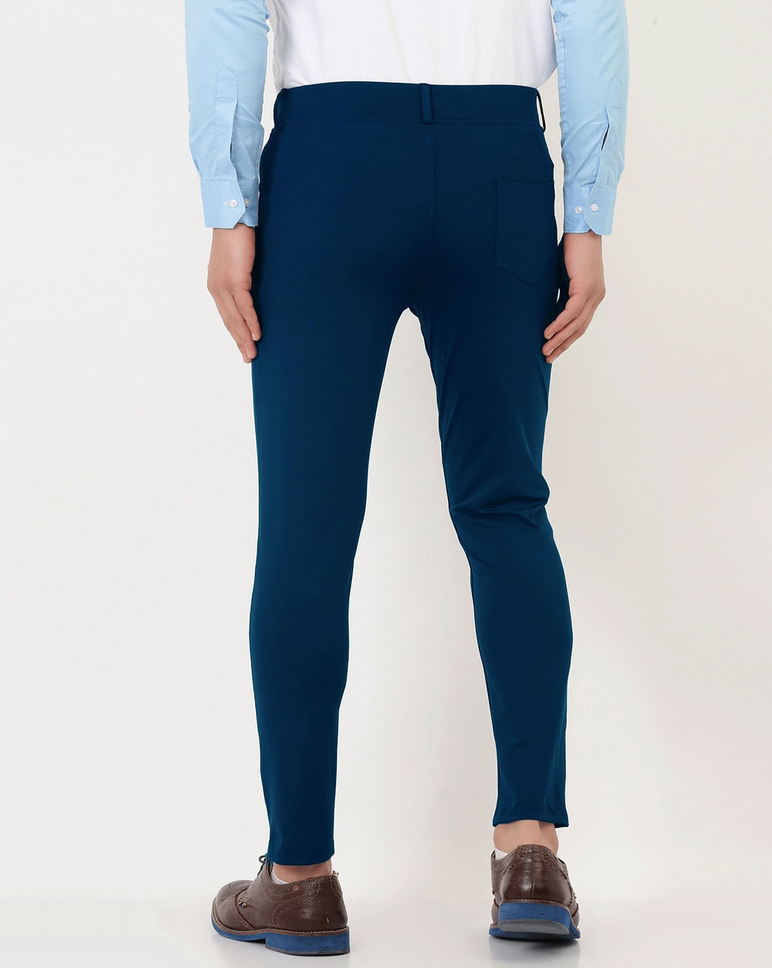 Dark Teal Trousers For Men – G O O S E B E R Y®