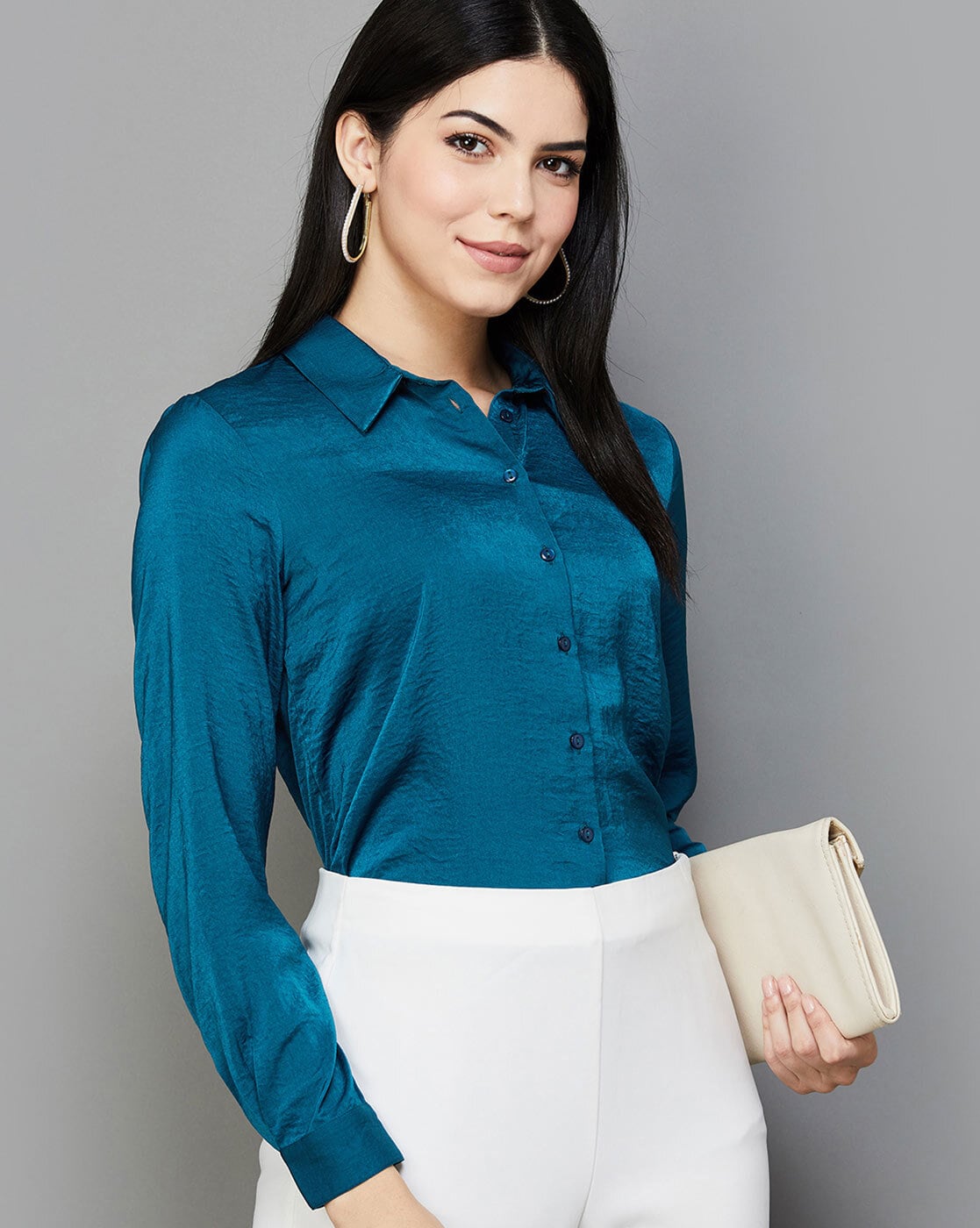 Teal blue tops sales for ladies