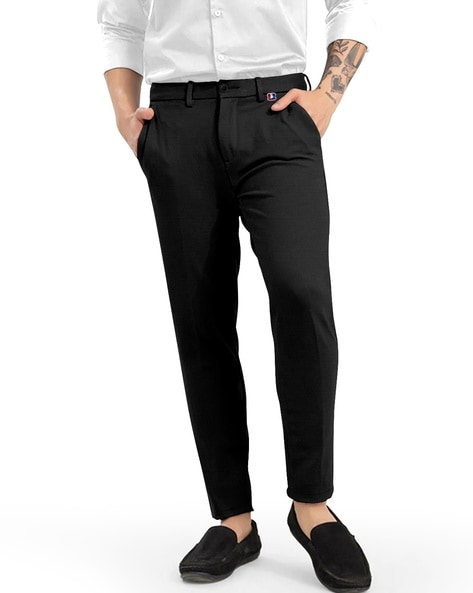Fashion Frenzy Regular Fit Men Black Trousers - Buy Fashion Frenzy Regular  Fit Men Black Trousers Online at Best Prices in India | Flipkart.com