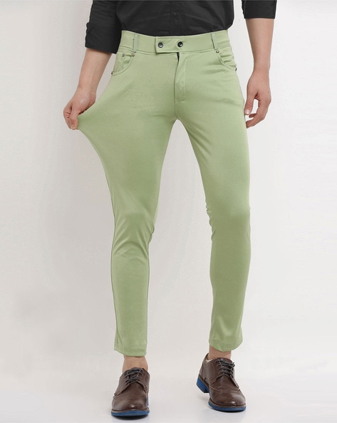 72% OFF on Roadster Men Green Trousers on Myntra | PaisaWapas.com
