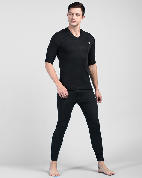 Lux Cottswool Men's BLACK R-Neck Thermal Top and Lower Set, Thermal Inner  Wear, Men Thermal Underwear, पुरुषों के लिए थर्मल वियर - Promo Bid Online  Private Limited, New Delhi