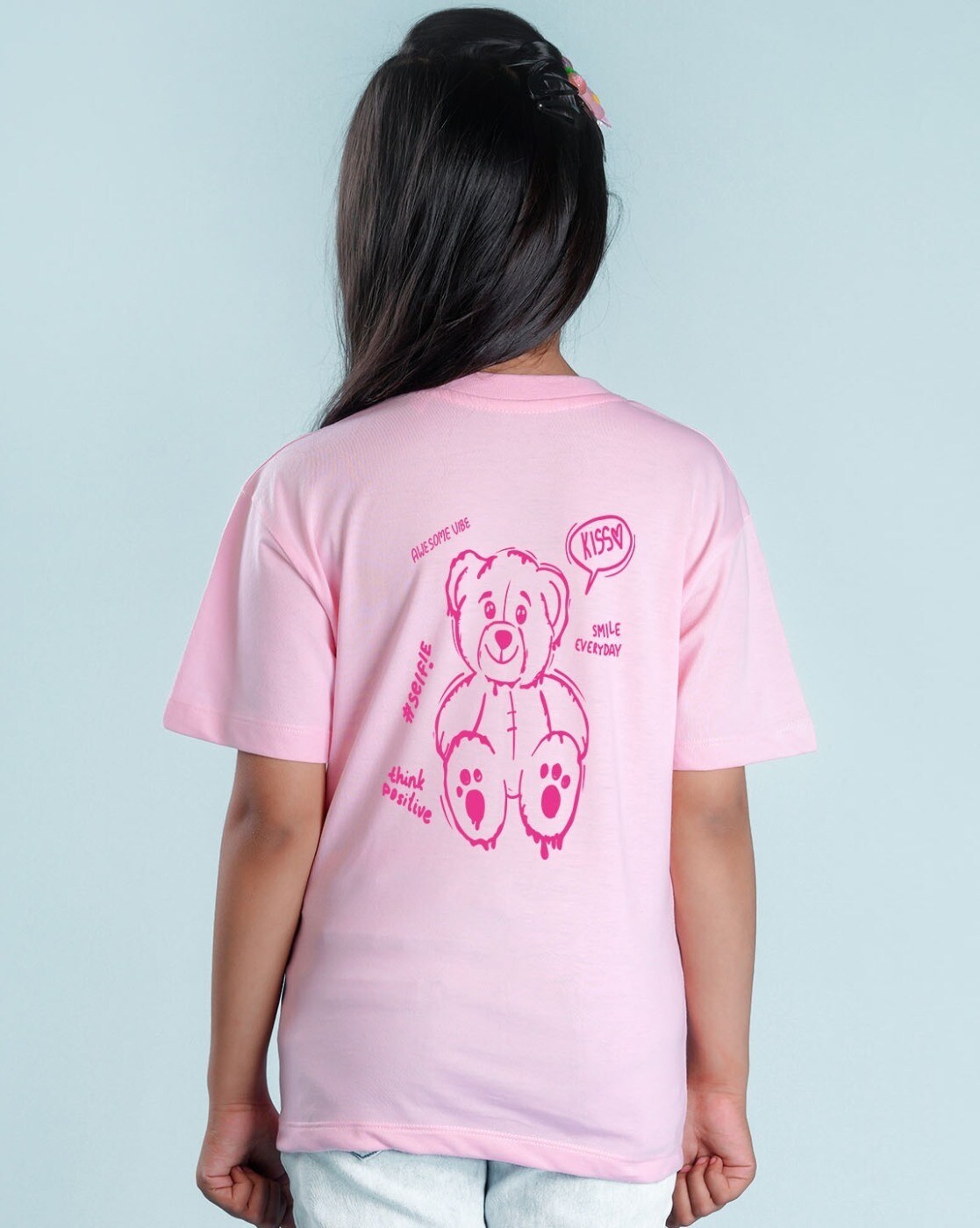 Buy Pink Tshirts for Girls by Nusyl Online