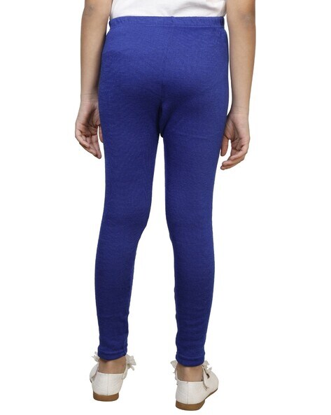 Women Solid Stretchable Super Quality Royal Blue Ankle Length Leggings