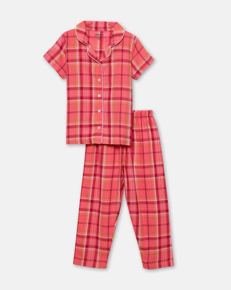 Ladies 2025 checked pyjamas