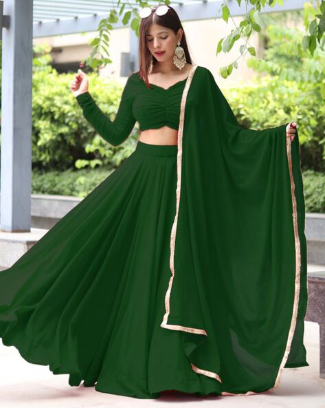 Shop Online Green Dori Work Designer Lehenga Choli : 260945 -