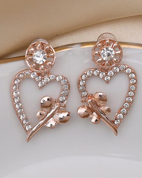 Classic Vintage 585 Rose Gold Earrings For Women Fancy Natural Zircon Micro  Setting Hollow Hoop Stud Earrings Piercing Jewelry - Stud Earrings -  AliExpress