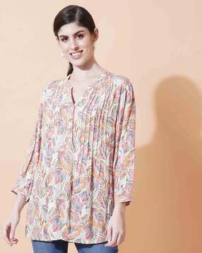 9 impression Women Leaf Print Relaxed Fit Tunic-picture-14