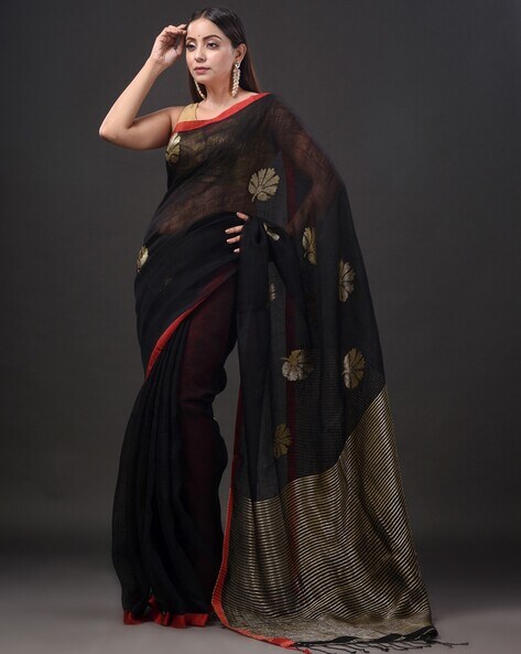 Applique Work Pure Cotton Handloom Sarees (Add to Cart Get 15% Additio –  Dailybuyys