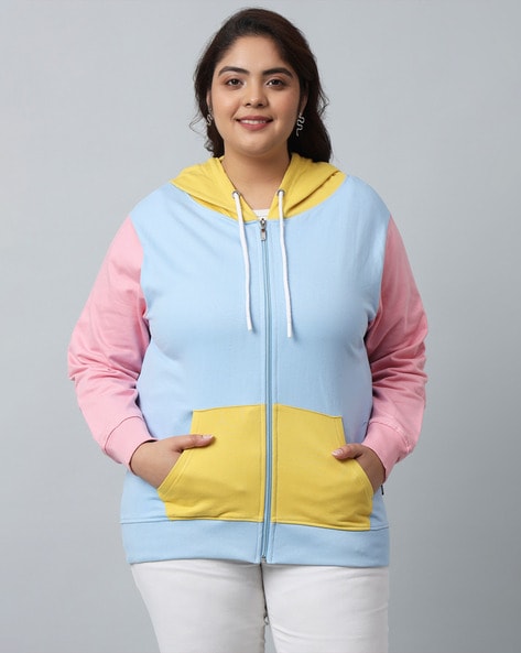 Pockets color cheap block hoodie