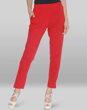 Buy White Trousers & Pants for Women by LYRA Online