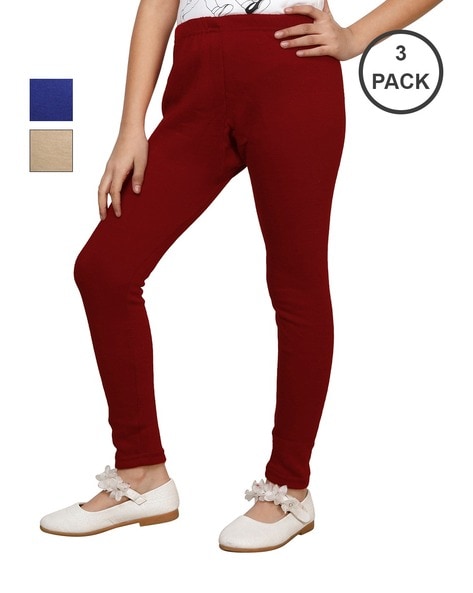 Buy Multi Leggings for Girls by INDIWEAVES Online