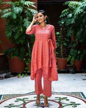 weavllite Floral Print Tunic & Pants Set-picture-33