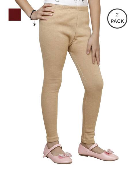 Pack of Girls Leggings with Elasticated Waistband