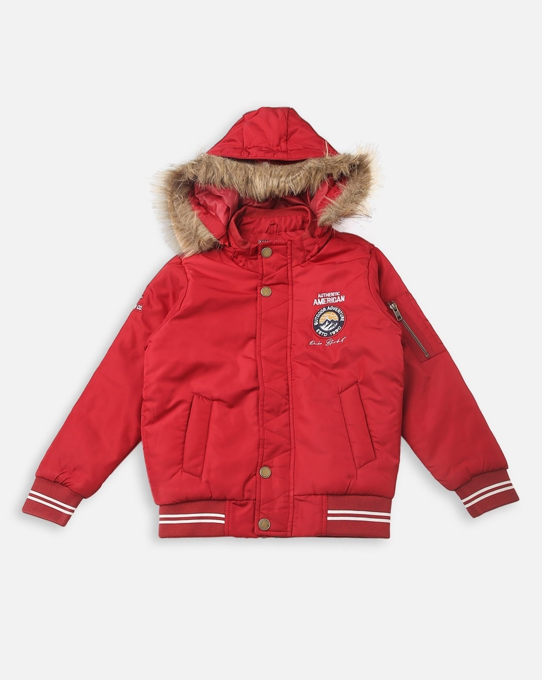 Kids' Fur-Lined Hooded Jacket | Tommy Hilfiger USA