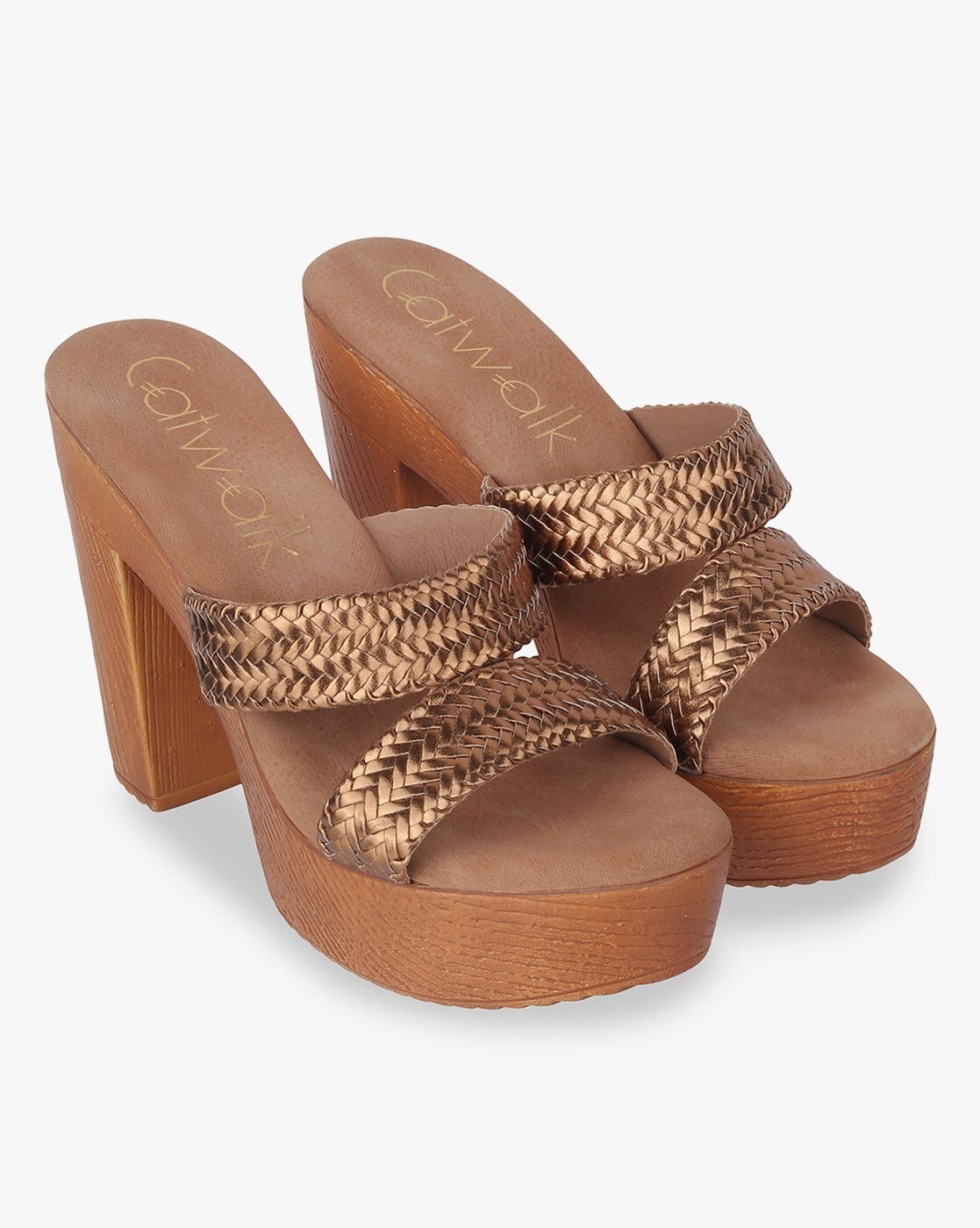 Buy Catwalk Women Bronze Toned Solid Heels - Heels for Women 7585673 |  Myntra