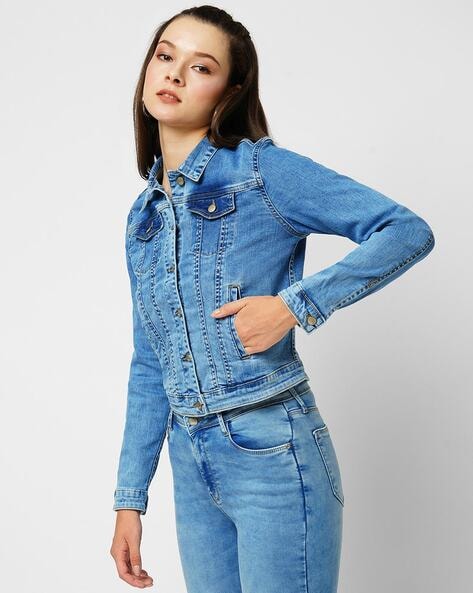 KUT FROM THE KLOTH Julia Denim Jacket | EVEREVE