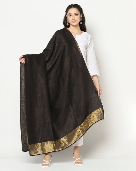 Women Shawl with Contrast Border Price in India