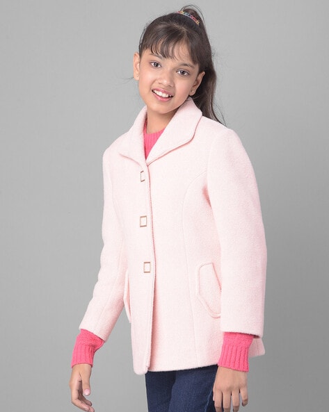 Girls pink cheap trench coat