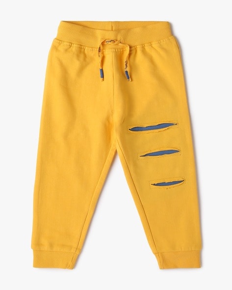 Boys yellow sweatpants sale