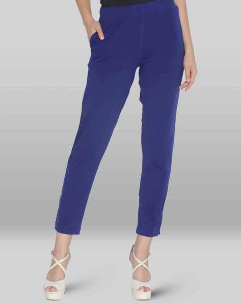Buy Blue Trousers & Pants for Women by LYRA Online