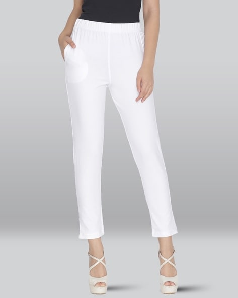 Buy White Trousers & Pants for Women by LYRA Online