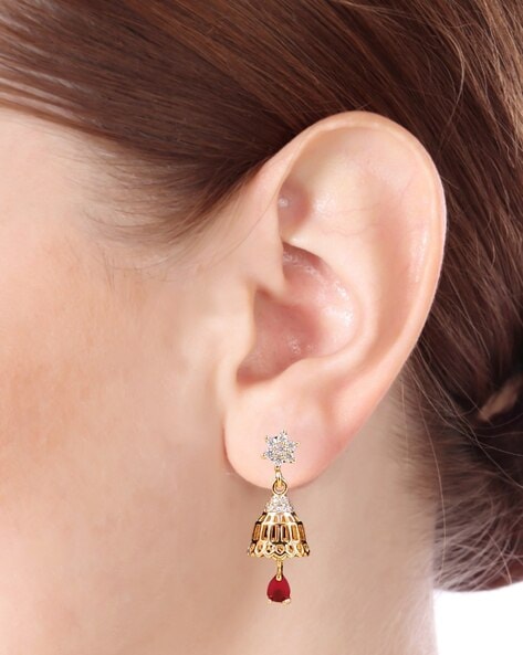 Buy Traditional Gold Jhumkas Designs Impon Jewellery Online