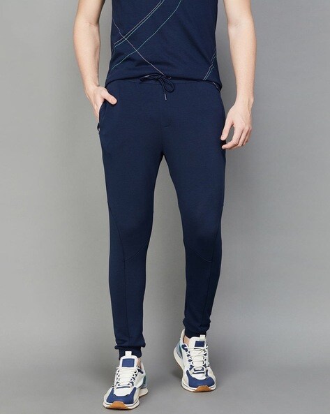 Buy TOM BURG Men Olive Solid Slim Fit Joggers online