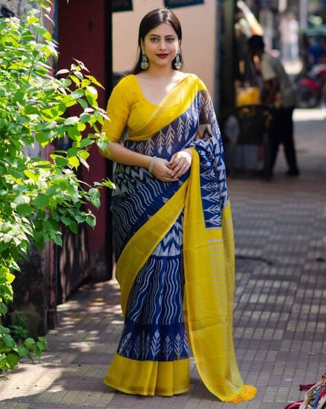 pink.blue,yellow Casual Wear WOMAN'S PRINTED SATTIN PATTA SAREE WITH BLOUSE  PIECE at Rs 399/piece in Surat