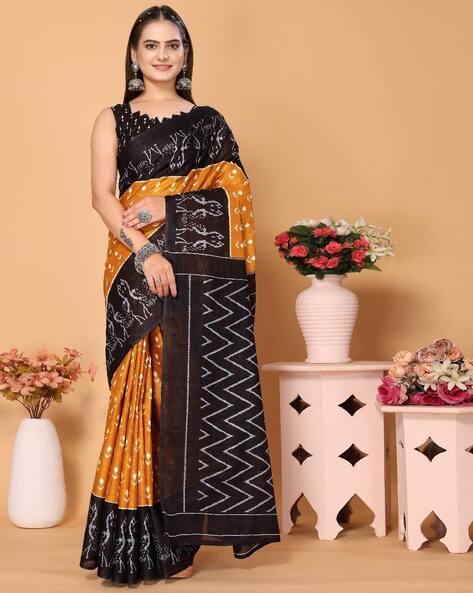 New Collection Floral Printed Saree For Women at Rs.650/Piece in chanderi  offer by Lahar Chanderi Saree