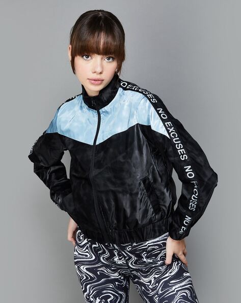 Kappa black sale jacket womens