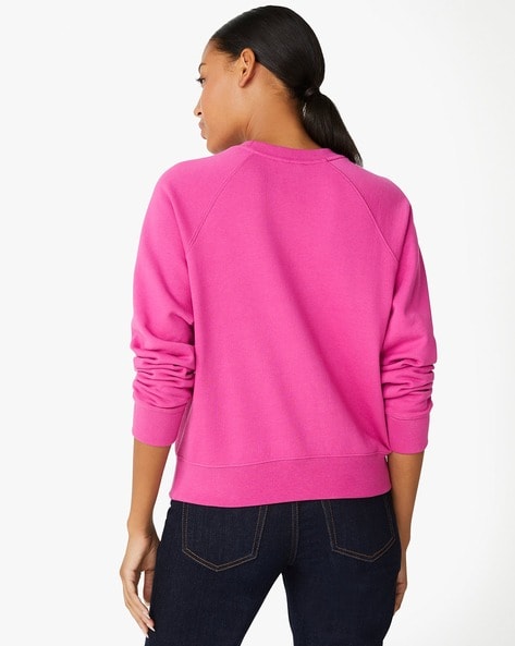 Buy KATE SPADE Embroidered Logo Sweatshirt Pink Color Women AJIO LUXE