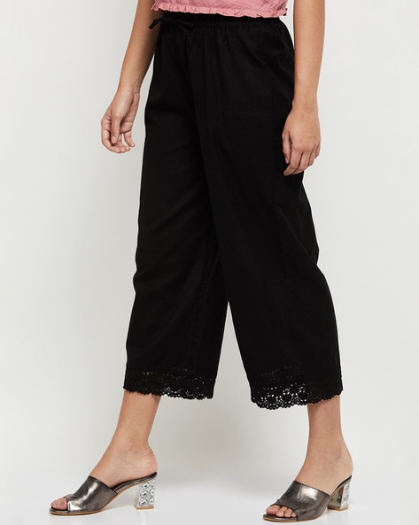 Buy Black Trousers & Pants for Women by max Online