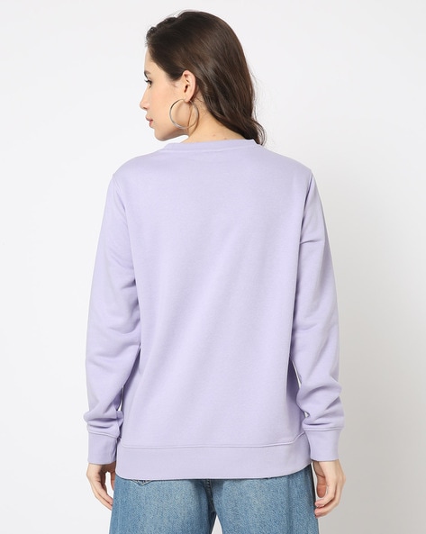 Lilac crew cheap neck sweatshirt