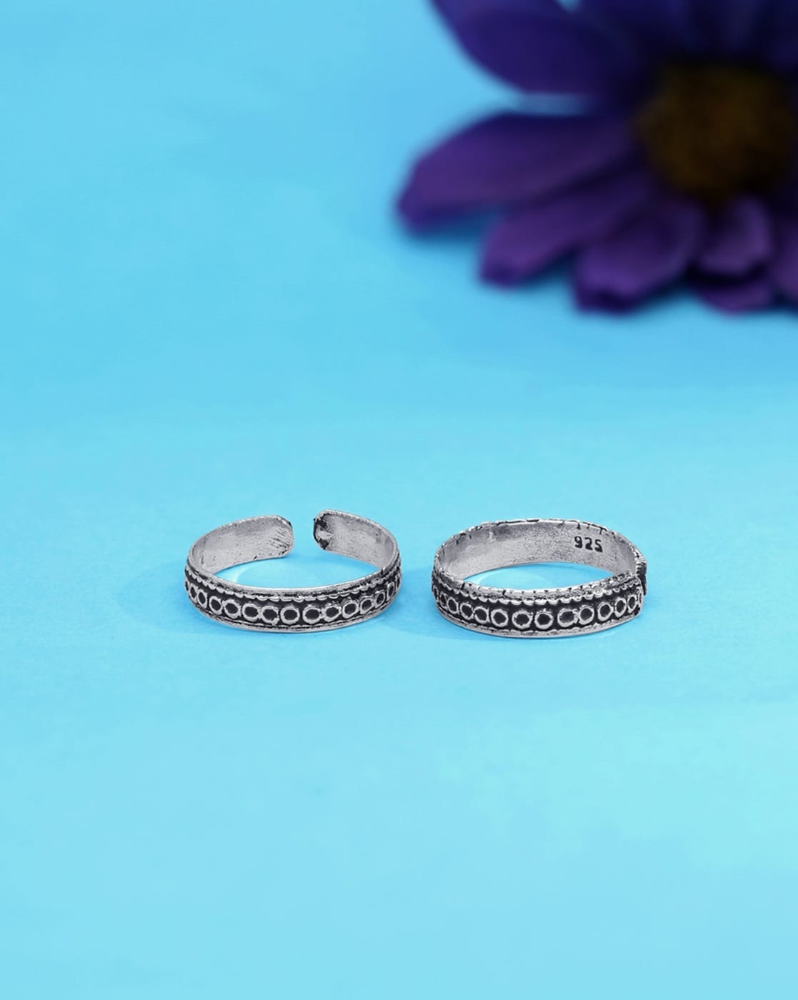 Silver Toe-Rings -Buy Pure Silver Toe rings Online — KO Jewellery