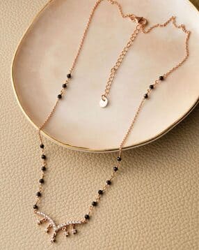 mannash Women Sterling Silver Stone-Studded Mangalsutra-picture-41