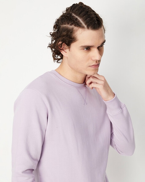 Buy Lavender Sweatshirt Hoodies for Men by MAX Online Ajio