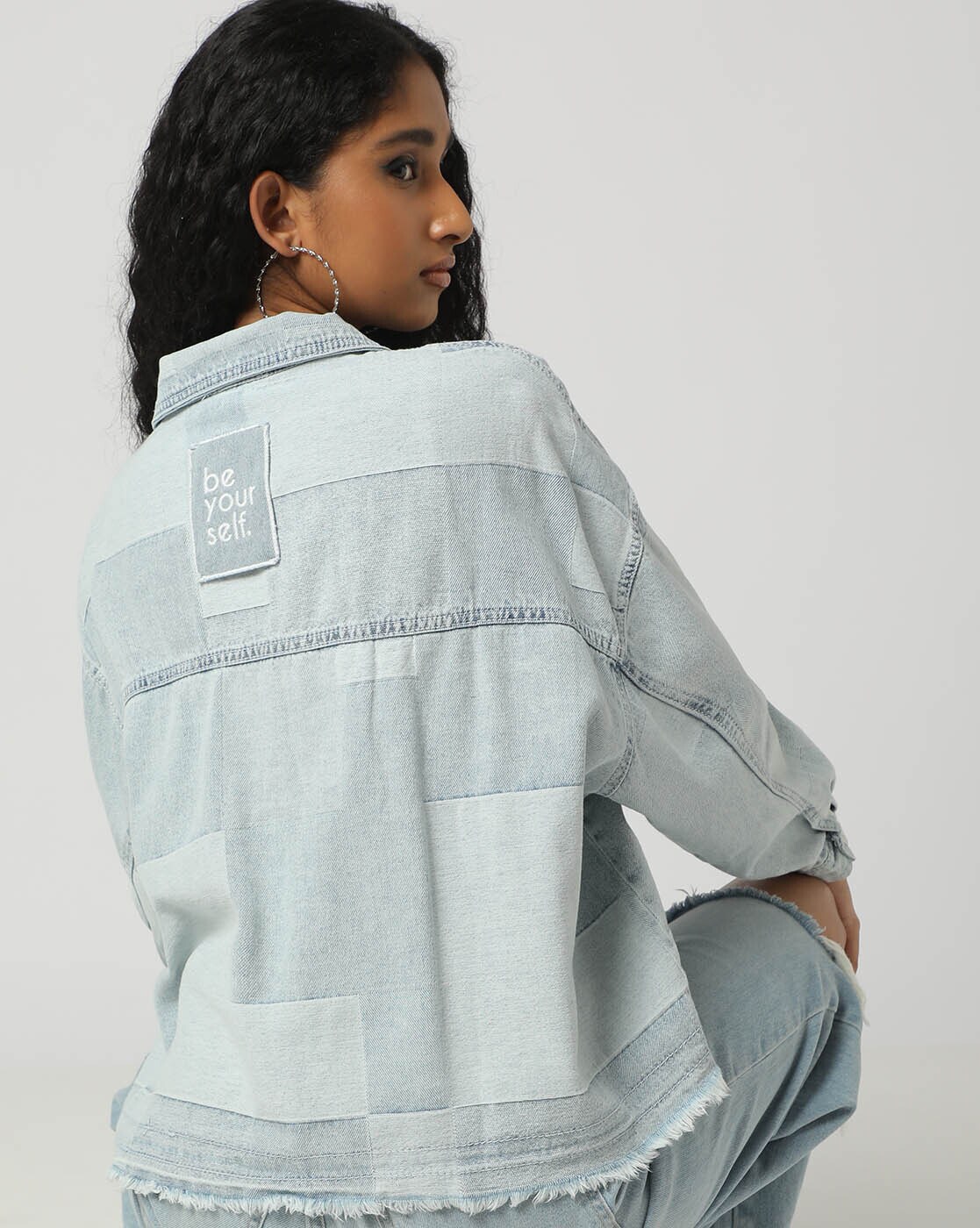 EDIKTED Sophie Oversize Denim Jacket | Nordstrom