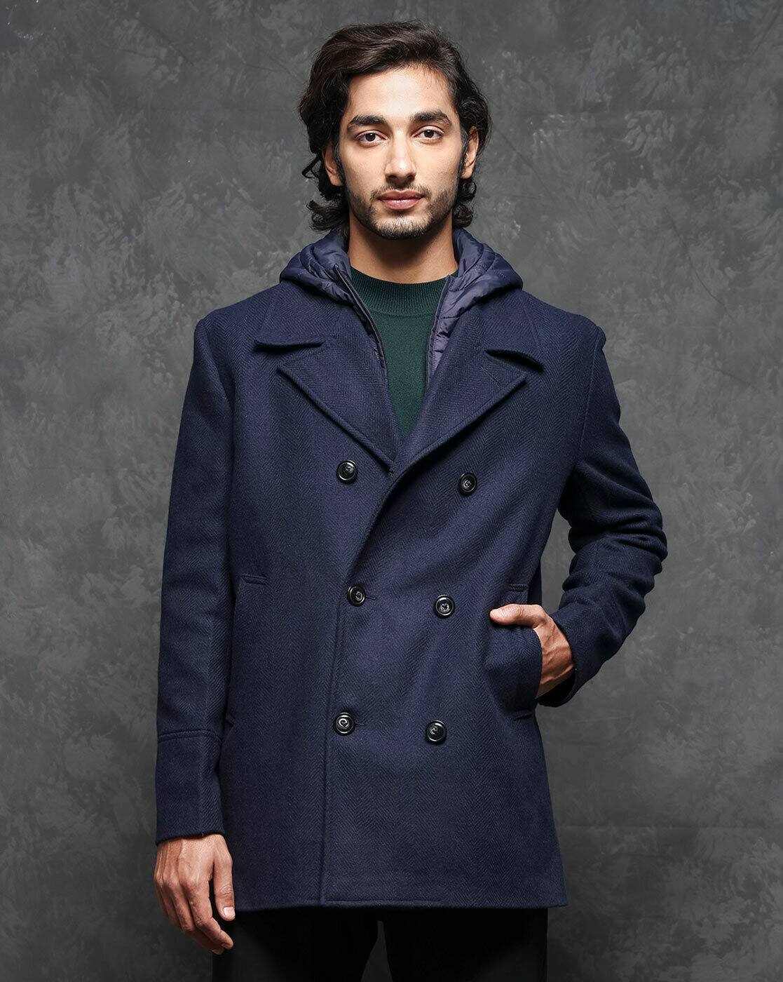 HUM VENT NAVISLINEN PEA COAT NAVY サイズ2 Men's Navy blue Regular