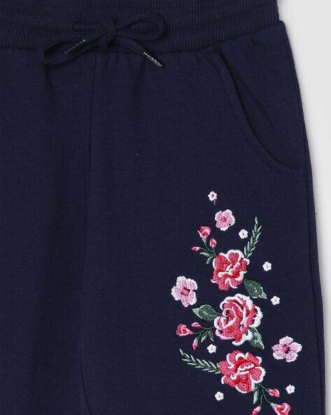 Buy Navy Blue Track Pants for Girls by MAX Online