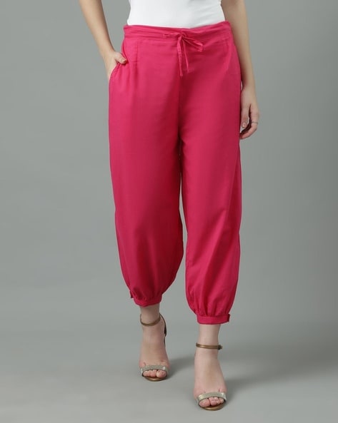 Women Pants with Drawstring Waist Price in India