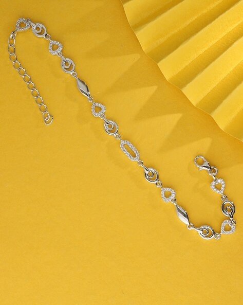 Buy 2ct Round Cut Diamond Women's Bezel Set Anklet's 14K White Gold Over  ,women's Anklet for Gift 10 Inches Online in India - Etsy