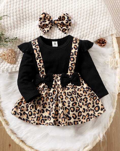 Leopard print hot sale girl clothes