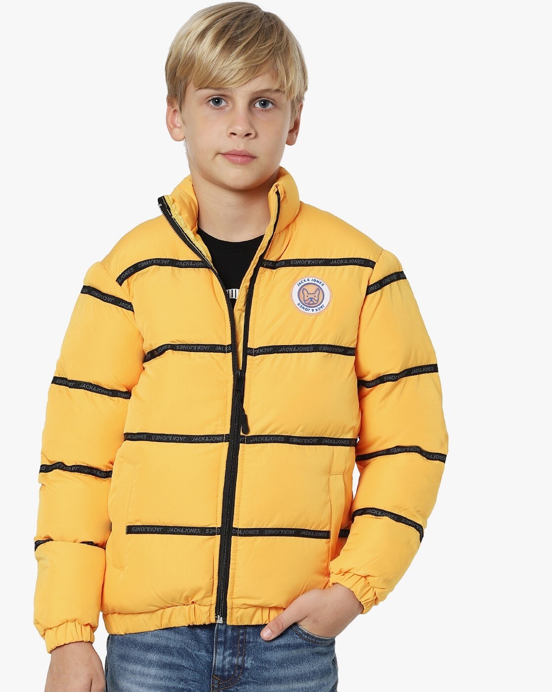 Buy U.S. Polo Assn. Kids Yellow Solid Full Sleeves Jacket for Boys Clothing  Online @ Tata CLiQ