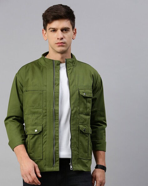 Max jeans jacket on sale olive